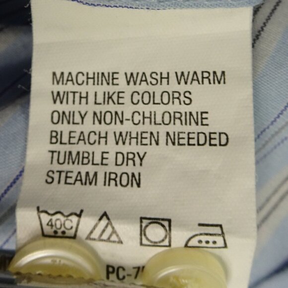 Timberland Button Up Blue L/S Shirt X-Large - Picture 4 of 4